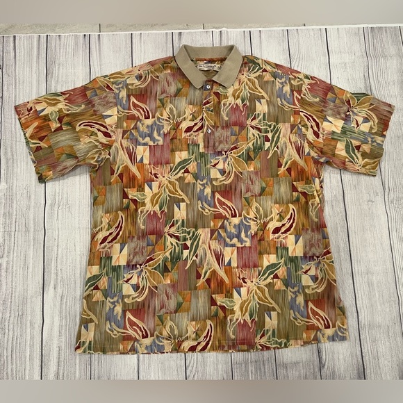 TORI RICHARD of HONOLULU Men's Multicolor Patterned Shirt/size 2XL - Picture 1 of 8